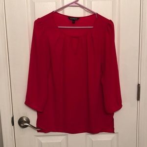 Small flowy coral blouse